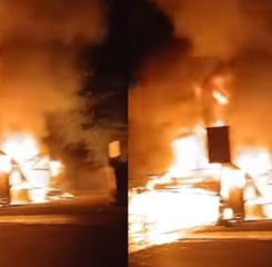 Kebakaran Besar Landa Cikunir, Api Lahap Warung dan Rumah Warga