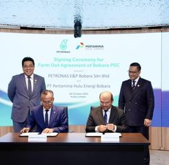 Pertamina Hulu Energi dan PETRONAS Sepakati FOA Kontrak Bagi Hasil Blok Bobara
