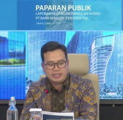 Kredit Bank Mandiri Tembus Rp1.895 Triliun pada 2025