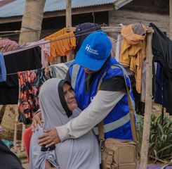 Human Initiative Mempertemukan Relawan dan Masyarakat di Lokasi Bencana