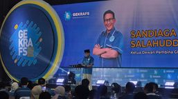 Rakernas Gekrafs 2026, Sandiaga Uno Optimistis Ekonomi Kreatif Jadi Masa Depan Indonesia