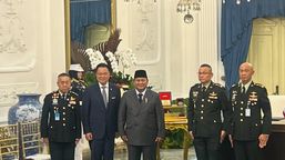 Prabowo Terima Lencana Kehormatan dari Komando Perang Khusus Thailand