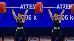 Rahmat Erwin Raih Emas Angkat Besi Kelas 75 kg Asian Games 2026