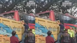 Kecelakaan Maut Truk dan Bus, Sopir Terjepit