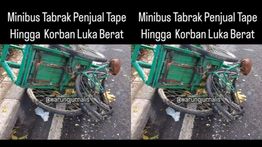 Naas! Minibus Ringsek Tabrak Penjual Tape Keliling Paruh Baya di Duren Sawit