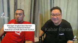 PB PON Aceh-Sumut Terlambat Salurkan Makanan, Manajer Angkat Besi Banten Mengeluh