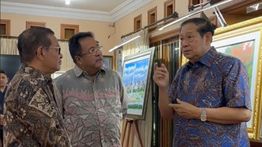 Pramono Anung dan Rano Karno Temui SBY