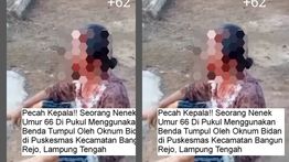 Video Nenek-nenek Bersimbah Darah Dihajar Kepalanya oleh Bidan