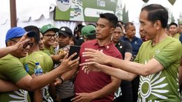 Jokowi: Nusantara TNI Fun Run Bikin Ramai IKN