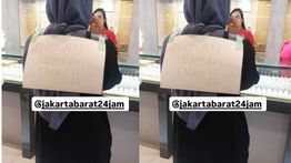 Tipu Pedagang Emas, Wanita Berhijab Diarak Keliling Pasar