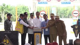 2 Ruas Jalan Tol Trans Sumatera Senilai Rp11,92 Triliun Diresmikan