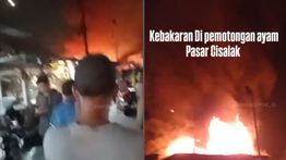 Pasar Cisalak Depok Kebakaran