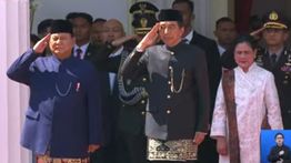 Upacara Penyambutan Prabowo Digelar di Istana