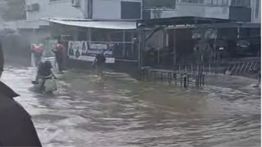 Kondisi Banjir di Taman Mangu Pondok Aren Pagi Ini, Setelah Tanggul Jebol