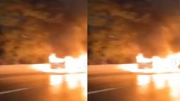 VIDEO: Detik detik Mobil Terbakar di Tol Cawang