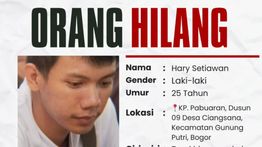 Info Orang Hilang! Pria Asal Bogor Tak Kembali ke Rumah Usai Beli Nasi Goreng