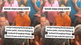 Dituduh Lepaskan Maling Kurang dari 24 Jam, Warga Geruduk Kantor Polisi di Lampung