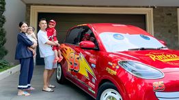 Raffi Ahmad Beri Kado Mobil Lightning McQueen di Ulang Tahun Rayyanza