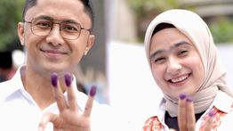 Potret Hengky Kurniawan dan Istri Nyoblos di Bandung Barat