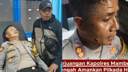 Ngilu! Pipi Kapolres Tertancap Panah Saat Bertugas di Papua