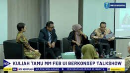 Agar Kuliah Lebih Segar dan Atraktif, MM FEB UI Adakan Kuliah Tamu Hybrid Berkonsep Talkshow Membahas Leadership in Transition