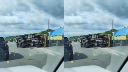 Truk Terbalik di Tol Jagorawi, Lalu Lintas Macet 