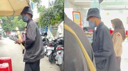 Viral Pengemis di Bogor Maksa Minta Uang, Berujung Kepergok Top Up Uang di Minimarket