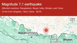 Gempa Berkekuatan 7.1 M Guncang Nepal, Terasa hingga China dan India