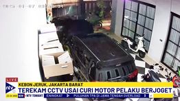 Nekat Banget! Pelaku Curanmor di Kebon Jeruk Joget-joget Usai Berhasil Curi Motor Terekam CCTV