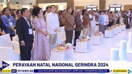 Nurdin Tampubolon Hadiri Perayaan Natal Gerindra di Gereja Tiberias Bekasi