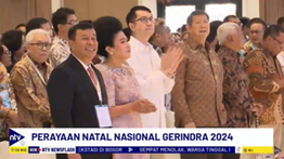 Hashim Djojohadikusumo Hadiri Perayaan Natal Gerindra di Gereja Tiberias Bekasi