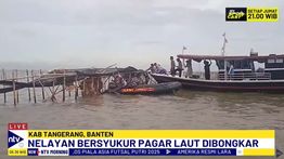 Pagar Laut di Perairan Tangerang Dibongkar TNI AL, Nelayan Bersyukur Dapat Melaut Lagi