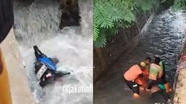 Kecelakaan di Danau Cincin, Pemotor Terjun ke Kali hingga Tak Sadarkan Diri