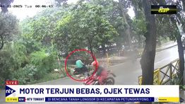 Detik-detik Pengemudi Ojol Tewas Tercebur ke Saluran Air di Tanjung Priok