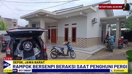 Komplotan Rampok Bobol Rumah Polisi di Depok, Terekam CCTV