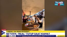 Viral Penjual Gorengan di Kalbar Tetap Berjualan Saat Banjir, Netizen: "Real Tutup Pas Kiamat"