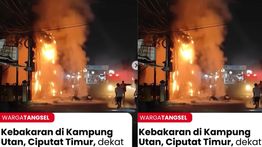 Kebakaran Mengerikan di Kampung Utan, Berawal dari Motor Terbakar