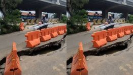 Jalan Kalimalang Amblas hingga 4 Meter, Sebabkan Kemacetan Lalu Lintas