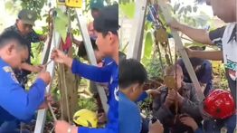 VIDEO: Penyelamatan Dramatis 7 Petugas Damkar Evakuasi Lansia Kecemplung ke Sumur