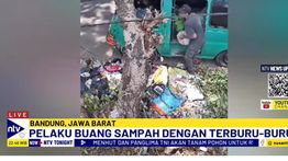 Aksi Sopir Angkot Buang Sampah di Pinggir Jalan Terekam CCTV Warga