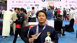 Zaskia Putri Harumkan Nama Indonesia, Raih Juara Dunia Karate di UEA