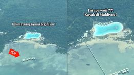 Viral! Kos-kosan Sultan Terapung di Kepulauan Riau, Punya Blue Lagoon Sendiri