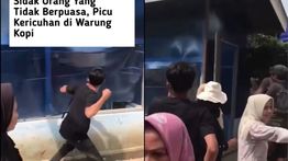 Viral Aksi Warga Rusak Warung Buka Saat Puasa, Tuai Kecaman dari Warganet