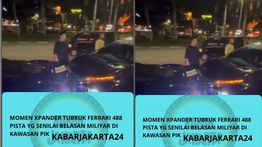 VIDEO: Mobil Ferrari Seharga Belasan Miliar Ditabrak Xpander di PIK