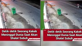 VIDEO: Kakek Meninggal Dunia saat Masuk ke Masjid di Medan