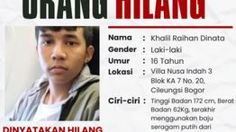 Info Orang Hilang! Remaja 16 Tahun Asal Cileungsi Hilang Sejak Kamis 1 Mei 2025