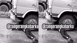VIDEO: Ngerinya Pemotor Dilindas Truk Besar Sampai Tewas Mengenaskan