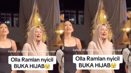 Viral! Olla Ramlan Disebut 'Nyicil' Buka Hijab, Luna Maya: Udah Buka Aja Kali