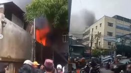 Kebakaran Mengerikan Melanda Bangunan di Tanah Sereal Tambora Pagi Ini