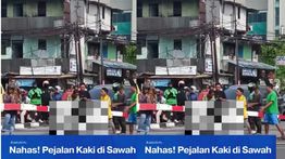 Pejalan Kaki Tewas Dihantam Kereta di Sawah Besar